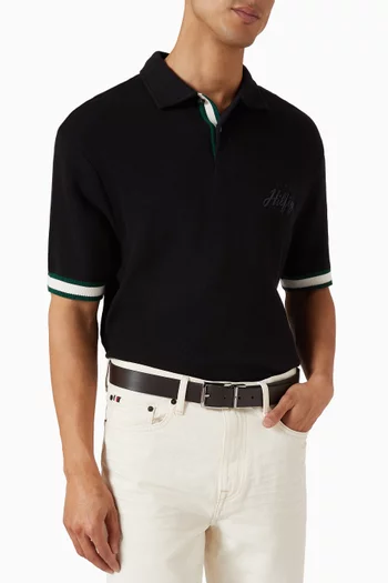 حزام دنتون بإبزيم مربع جلد