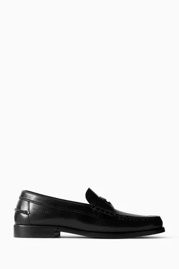 Debossed Loafers in Patent Leather