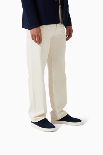 حذاء سهل الارتداء بمقدمة محاكة شمواه