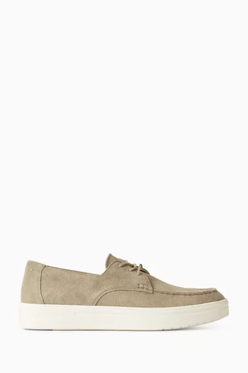 Stitch Toe Hybrid Loafers in Suede
