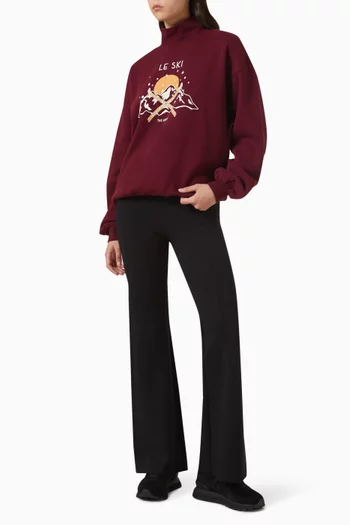 سترة كليمنتين بطبعة بشعار Le Ski‏ قطن عضوي