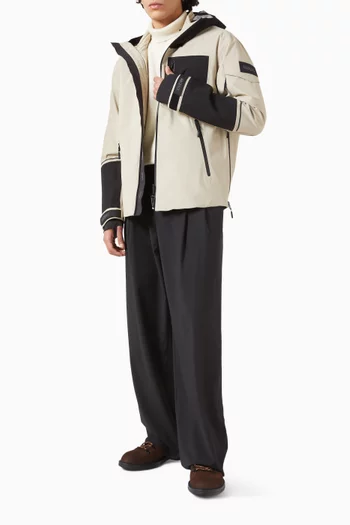 جاكيت هوليس مقاوم للأمطار بغطاء رأس