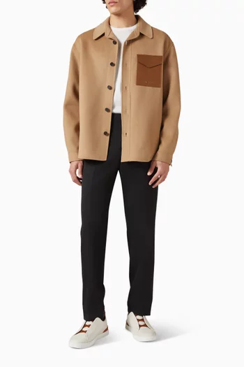 Emmanuel Double-face Overshirt in Wool