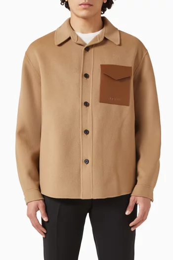 Emmanuel Double-face Overshirt in Wool