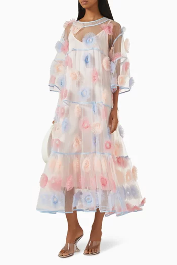 فستان راديانس مزين بزهور بارزة