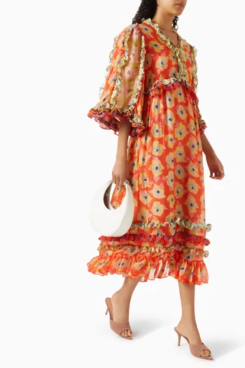 Aura Dress in Viscose-silk