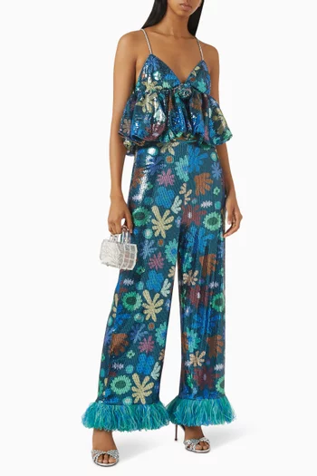 Luce Sequin-embellished Pants