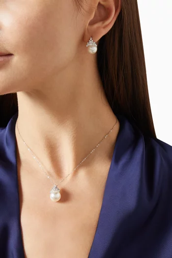 Eleanor Necklace & Earrings Set in Sterling Silver