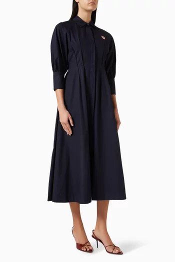 Asimina Heart-motif Dress in Cotton