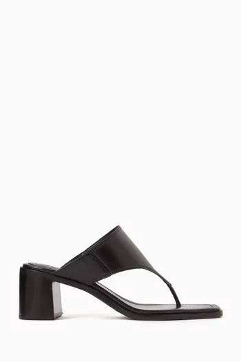 Martha 50 T-bar Sandals in Leather