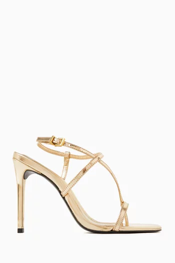 Azure 105 Sandals in Metallic Leather