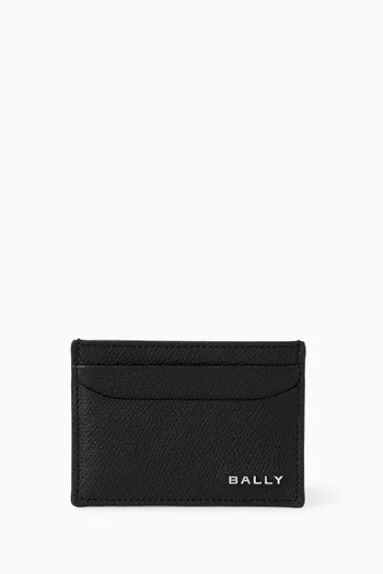 Logo Card Case in Leather