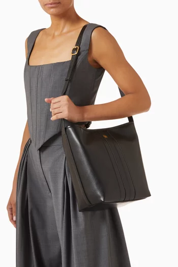 Sign Bucket Bag in Leather