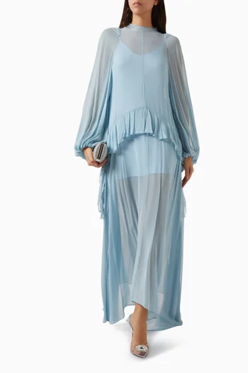 Terran Maxi Dress in Georgette Chiffon
