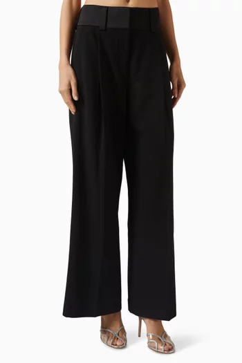 بنطال ستون قماش بدل