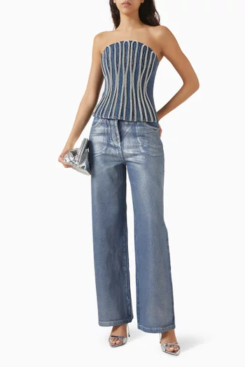 بنطال جينز سابرينا دينم لامع