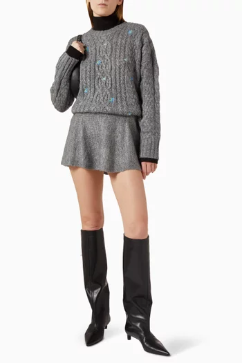 Viv Mini Skirt in Bouclé