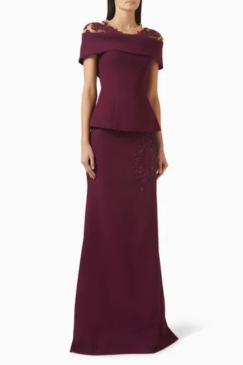 Katie Top & Skirt Set in Crepe