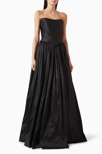 Solvi Corset Gown in Taffeta