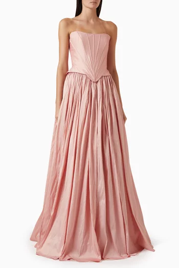 Solvi Corset Gown in Taffeta