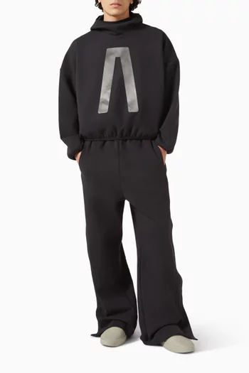 كنزة بغطاء رأس رياضية صوف بملمس شمواه أديداس × فير اوف جود إسنشالز