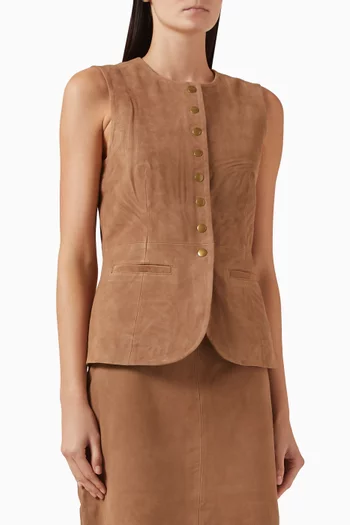 Yassuda Waistcoat in Leather