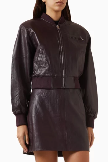Yaskala Bomber Jacket in Leather