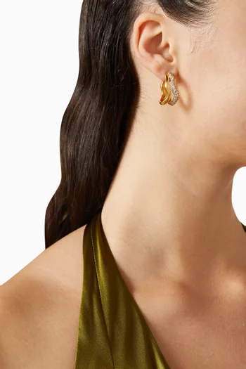 أقراط دائرية مولتن متوسطة