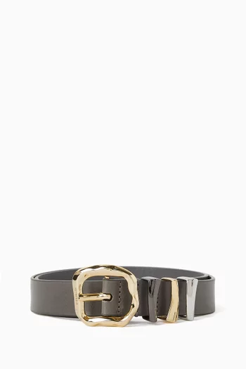 حزام اتش 3 بتصميم عريض جلد