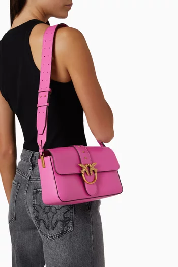 Large Love One Shoulder Bag in Cowhide Leather