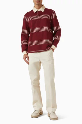 Stay Press Pants in Cotton Twill Canvas