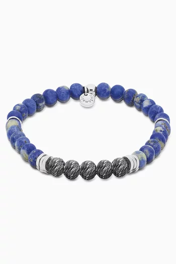 Stonehenge Graffiato Sodalite Bracelet in Sterling Silver