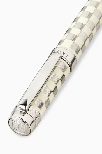 Ballpoint Pen in Rhodium-plated Metal