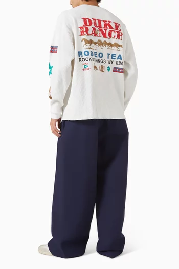 Rodeo Team Vintage Waffle T-shirt in Cotton