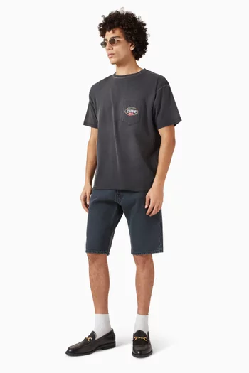 تي شيرت ديوك رانش فينتج مزين بكرز قطن