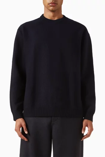 Crew Sweater in Boiled Wool