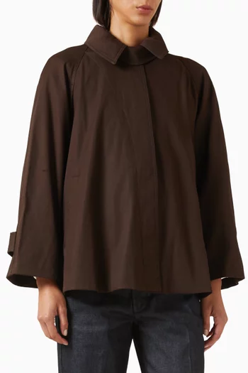 معطف ترنش بقصة على شكل حرف A