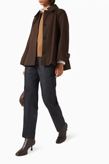 بنطال دينم بقصة ساق مستقيمة