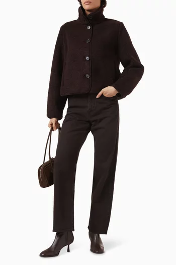 جاكيت تيدي بياقة عالية