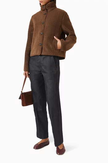 جاكيت تيدي بياقة عالية