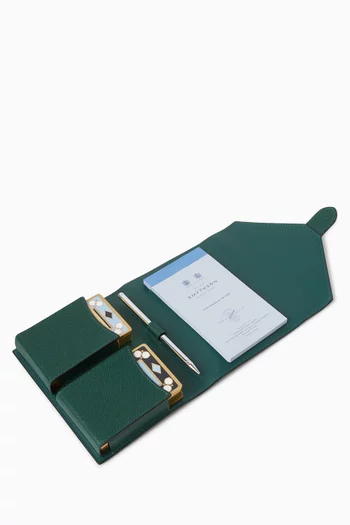 Double Playing Card Case in Leather