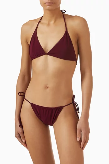 String Bikini Set in Poly Lycra