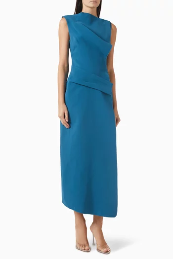 Normanhill Midi Dress in Crepe