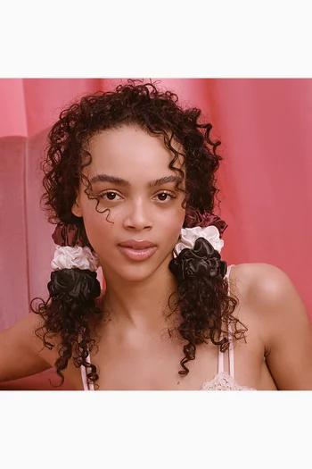 مجموعة ربطات شعر شوجر بلم كبيرة في عبوة بتصميم زينة للكريسماس، 3 قطع