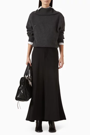 سترة بتصميم قابل للعكس نسيج صوف