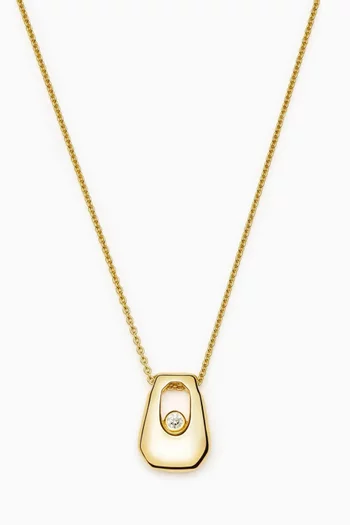 قلادة بتصميم سداسي على شكل حرف T‏ ذهب معاد تدويره عيار 18 ميسوما x لوسي ويليامز