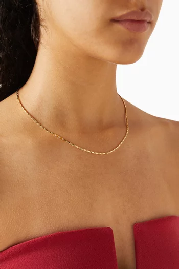 قلادة هوريزون بتصميم سلسلة بحلقات بطلاء ذهب معاد تدويره عيار 18‏ ميسوما x لوسي ويليامز