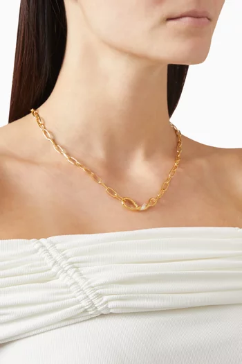 قلادة مولتن سنو سلسلة بحلقات مشبك ورق