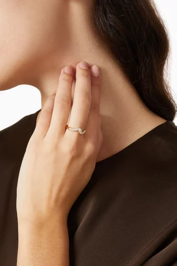 خاتم مولتن سنو مرصع بالكريستال