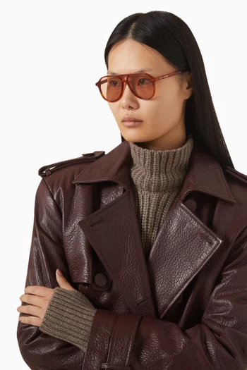 نظارة شمسية سكاوت بإطار أفياتور أسيتات